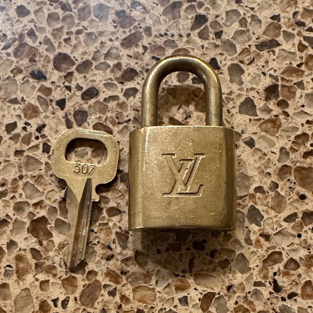 Louis Vuitton Brass Padlock with Key